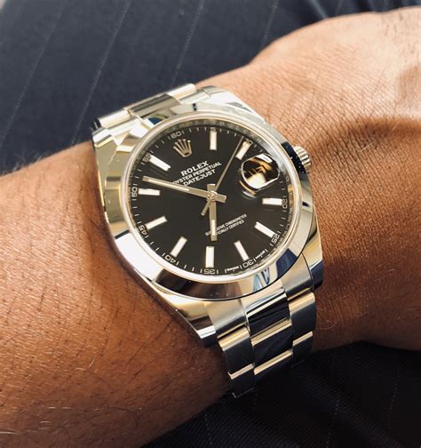 rolex datejust 41 on wrist